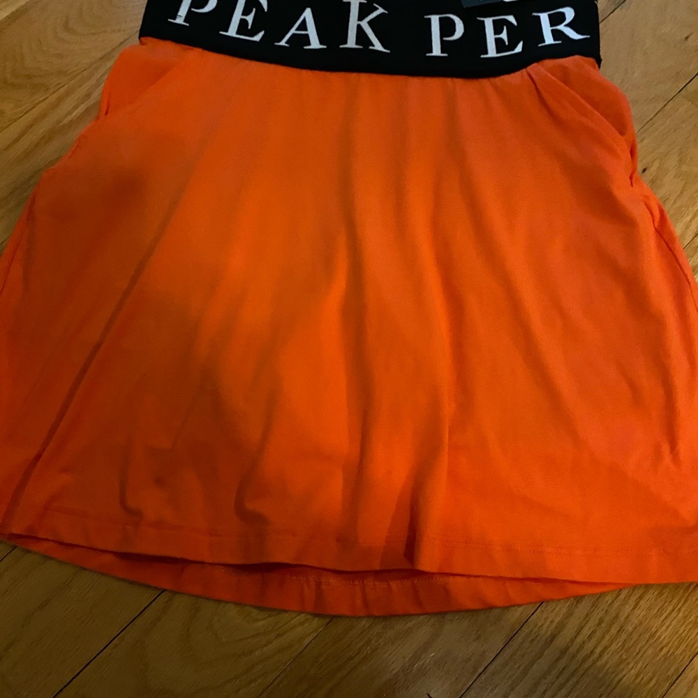Peak Performance Orange A-Line Golf Skirt / skort Athletic
